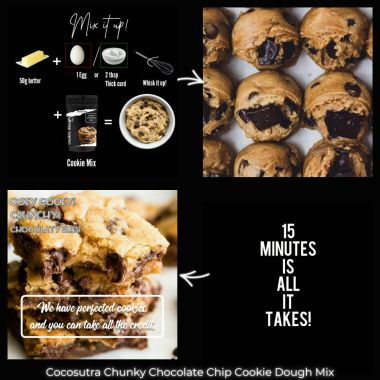 Cocosutra: Chunky Chocolate Cookie Dough Mix - 220gm