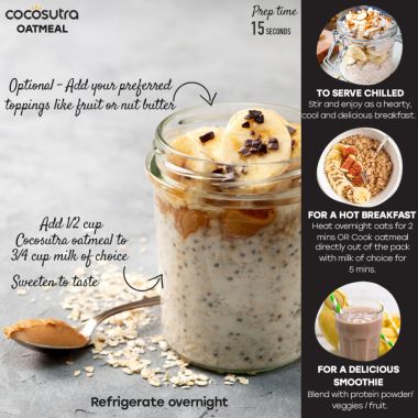 Cocosutra: Vanilla Almond Oatmeal - 300gm