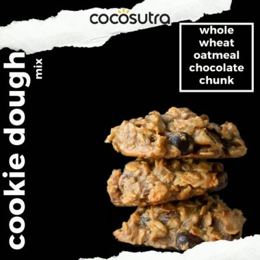 Cocosutra: Whole Wheat Oatmeal Chocolate Chunk Cookie Dough Mix - 200gm