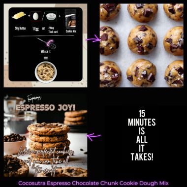 Cocosutra: Chunky Chocolate Cookie Dough Mix - 220gm
