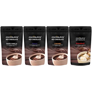 Cocosutra: Hot Chocolate Combo - Pack of 4 (100gm Each)
