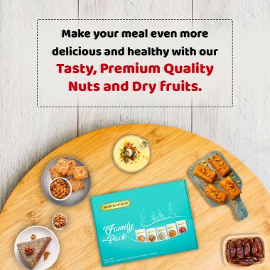 Ministry Of Nuts: Ministry of Nuts Family Pack 5 Premium Dry Fruits - Pack of 5 - 750 gm