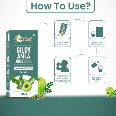 Nutriorg: Giloy with Amla Juice - 500 ml