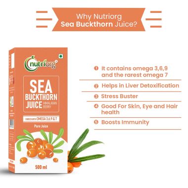Nutriorg: Sea Buckthorn Juice - 500 ml