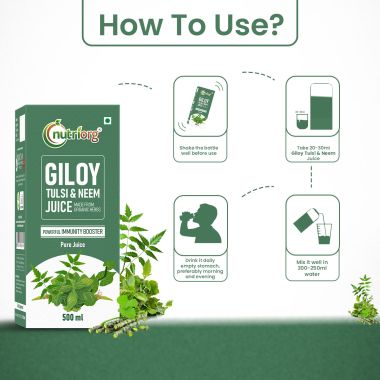 Nutriorg: Giloy with Neem Tulsi Juice - 500 ml
