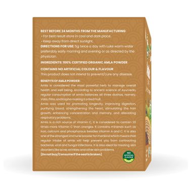 Nutriorg: Certified Organic Amla Powder - 200 gm