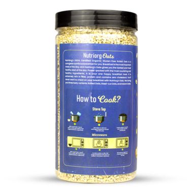 Nutriorg: Certified Organic Steelcut Oats - 650 gm