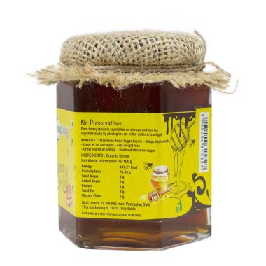 Nutriorg: Certified Organic Honey - 250 gm ( Pack of 2)