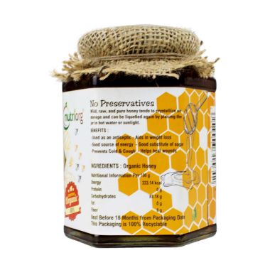 Nutriorg: Certified Organic High Altitude Honey - 500 gm