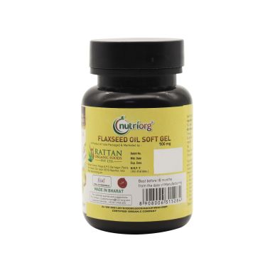 Nutriorg: Flaxseed Oil Soft Gel - 60 capsule