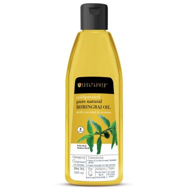 Soulflower: Coldpressed Bhringraj Hair Oil - 225 ml