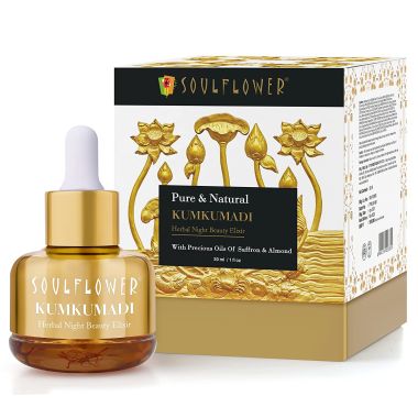 Soulflower: Kumkumadi Tailam Oil with Saffron and Almond - 30 ml