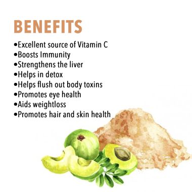 Nutriorg: Certified Organic Amla Powder - 100 gm ( Pack of 3)