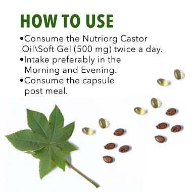 Nutriorg: Castor Oil Soft Gel - 60 capsule