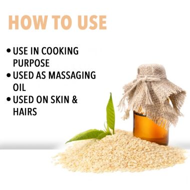 Nutriorg: Certified Organic White Sesame Oil - 1000 ml