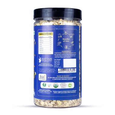Nutriorg: Certified Organic Rolled Oats - 400 gm