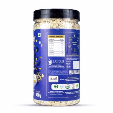 Nutriorg: Certified Organic Instant Oats - 400 gm