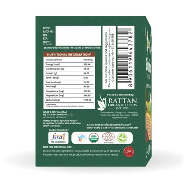 Nutriorg: Spirulina Powder - 100 gm