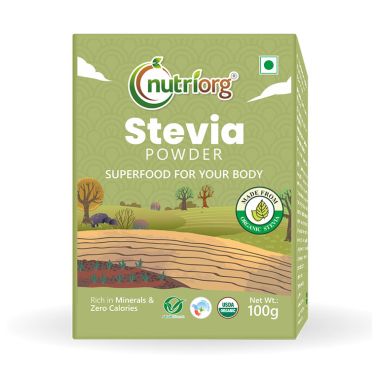 Nutriorg: Certified Organic Stevia Powder - 100 gm