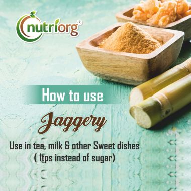 Nutriorg: Certified Organic Jaggery Powder - 700 gm ( Pack of 2)