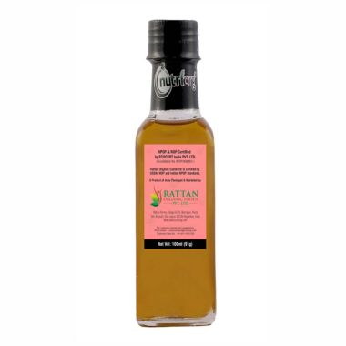 Nutriorg: Certified Organic Castor Oil - 100 ml (Pack of 2)