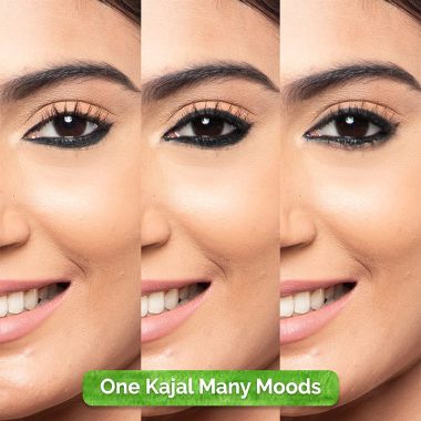 Mamaearth: Mamaearth Charcoal Black Long Stay Kajal Black Retractable Waterproof, with Vitamin C & Chamomile for 11-Hour Smudge-free Stay