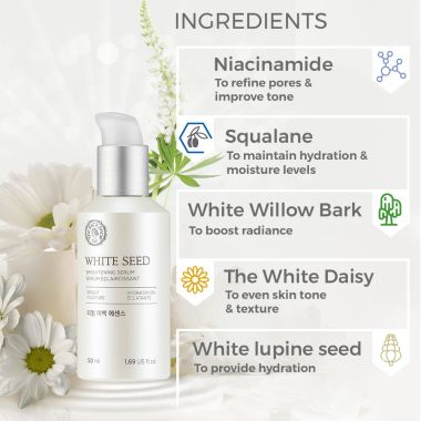 The Face Shop: White Seed Brightening Serum - 50 ml (Unisex)