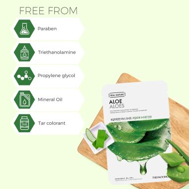 The Face Shop: Real Nature Aloe Face Mask - 20 gm