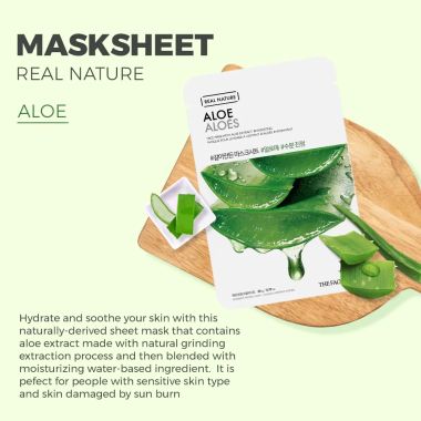The Face Shop: Real Nature Aloe Face Mask - 20 gm