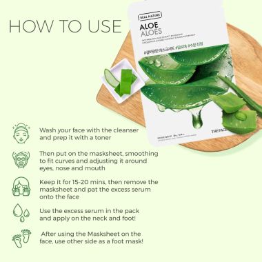 The Face Shop: Real Nature Aloe Face Mask - 20 gm