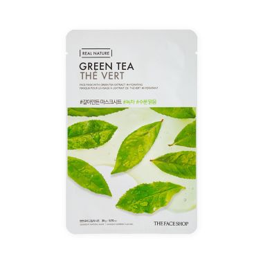 The Face Shop: Real Nature Green Tea Face Mask - 20 gm