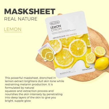 The Face Shop: Real Nature Lemon Face Mask - 20 gm