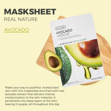 The Face Shop: Real Nature Avocado Face Mask - 20 gm