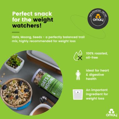 Omay Foods: Oats & Moong Mix - Pack of 2 (160gm each)