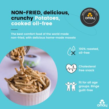 Omay Foods: Roasted Potato Flakes - Pack of 2 (200gm each)