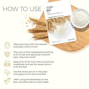 The Face Shop: Real Nature Rice Face Mask  20gm