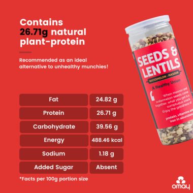 Omay Foods: Seeds and Lentils - Pack of 4 (160gm each)