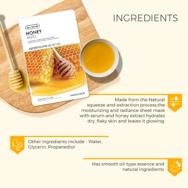 The Face Shop: Real Nature Honey Face Mask - 20 gm