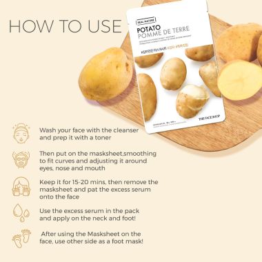 The Face Shop: Real Nature Potato Face Mask - 20 gm