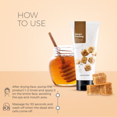 The Face Shop: Smart Peeling Honey Black Sugar Scrub - 120 ml