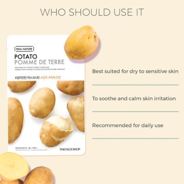 The Face Shop: Real Nature Potato Face Mask - 20 gm