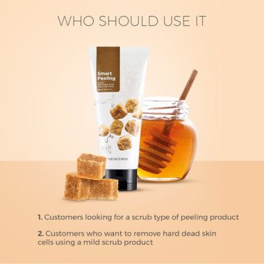 The Face Shop: Smart Peeling Honey Black Sugar Scrub - 120 ml