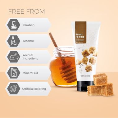 The Face Shop: Smart Peeling Honey Black Sugar Scrub - 120 ml