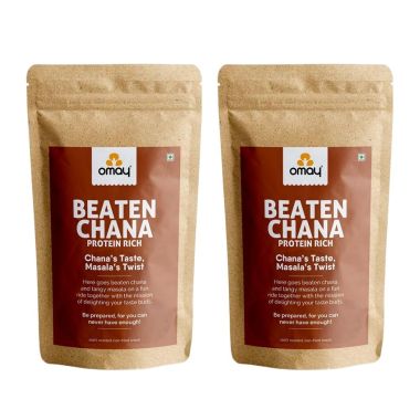 Omay Foods: Beaten Chana - Pack of 2 (400gm each)