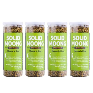 Omay Foods: Spicy Masala Solid Moong - Pack of 4 (150gm each)