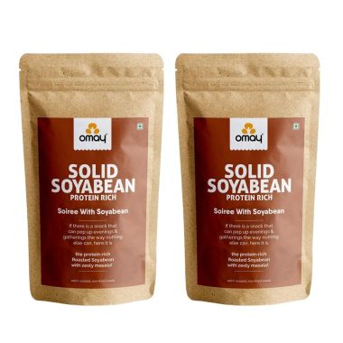 Omay Foods: Solid Soybean - Pack of 2 (400gm each)