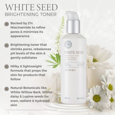 The Face Shop: White Seed Brightening Toner - 160 ml