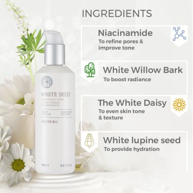 The Face Shop: White Seed Brightening Toner - 160 ml
