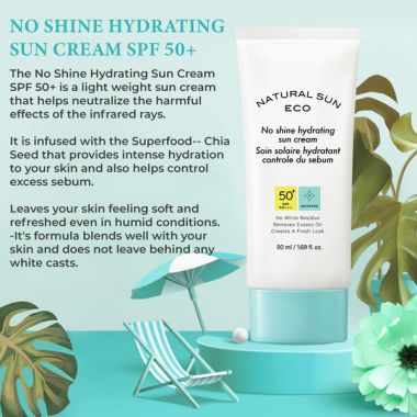 The Face Shop: Natural Eco No Shine Hydrating Sun Cream - 50 ml