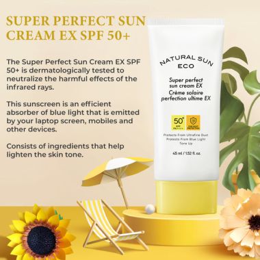 The Face Shop: Natural Eco Super Perfect Sun Cream EX - 45 ml